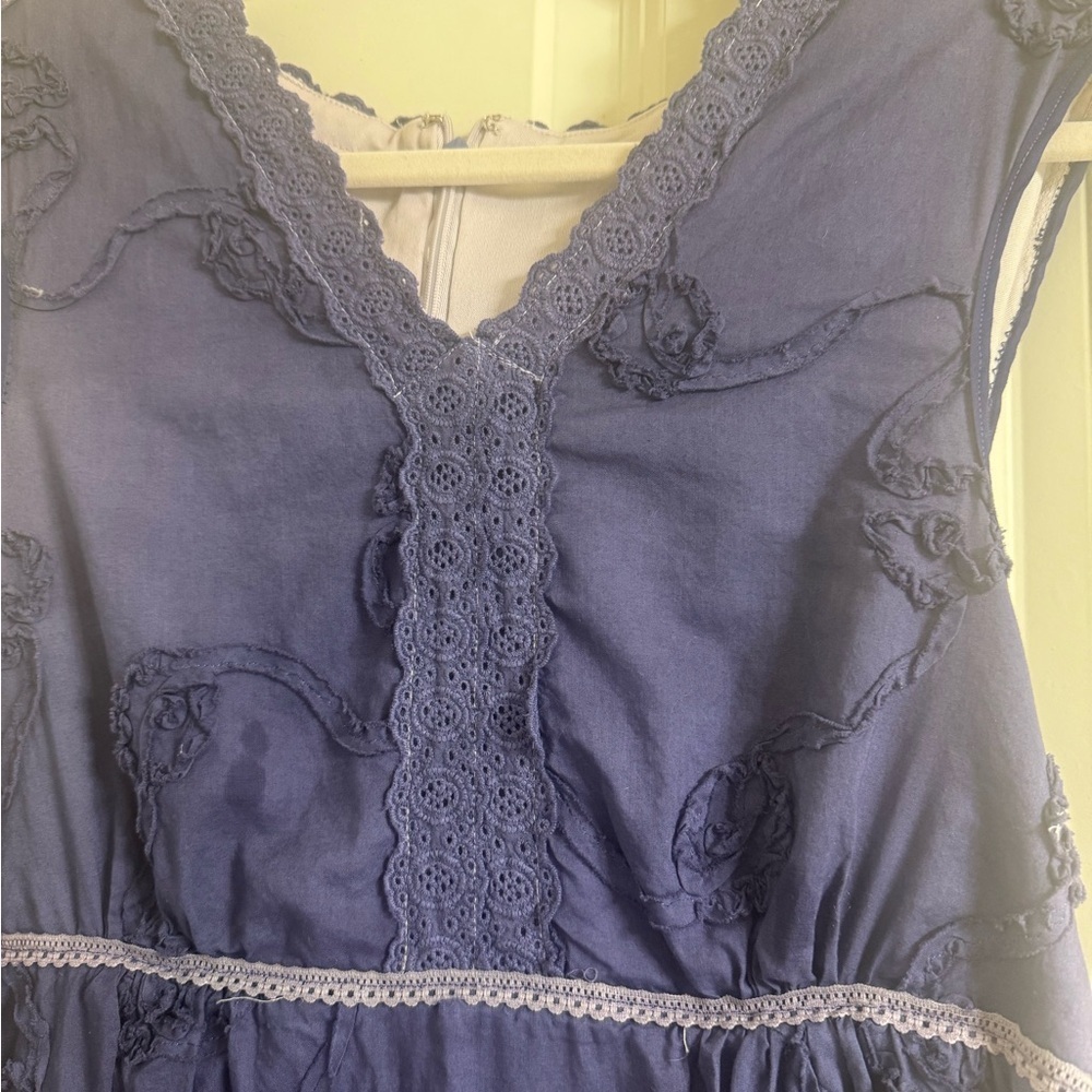 Chic Purple Homemade Sleeveless Dress - Picture 2 of 6